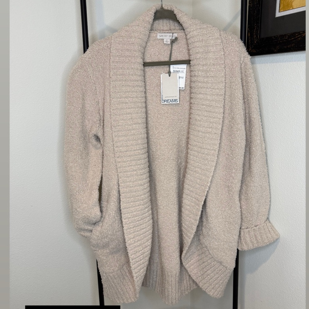 Barefoot Dreams Women's Cozy Cream Cardigan